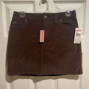 Vineyard Vines Corduroy Skirt in Coffee Bean